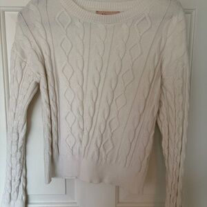 White philosophy knitted sweater